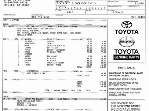 Used 2023 Kia Rio S image 9