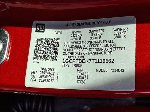 New 2026 Chevrolet Colorado W/T w/ WT Custom Package AWD/4WD image 18