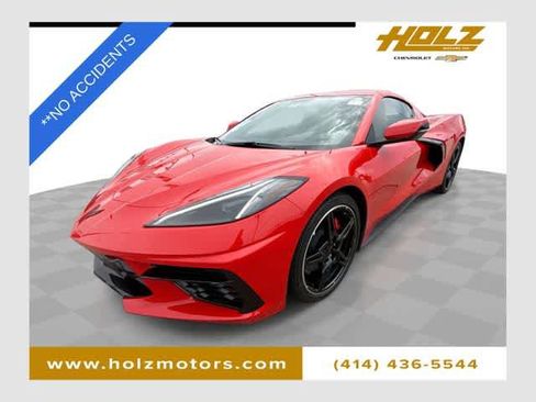Certified 2022 Chevrolet Corvette Stingray Preferred Cpe w/ Engine Appearance Package RWD image 1