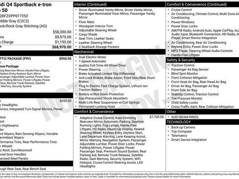 Used 2023 Audi Q4 e-tron Prestige w/ Black Optic Package image 4