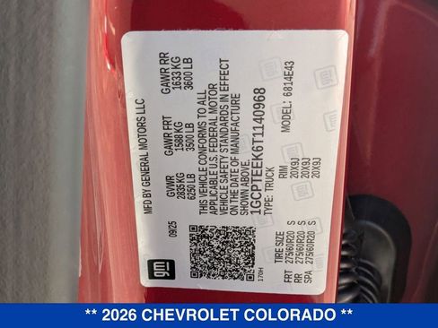 New 2026 Chevrolet Colorado Trail Boss image 35