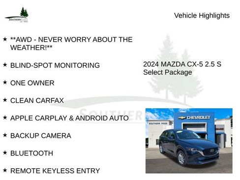 Used 2024 MAZDA CX-5 AWD 2.5 S w/ Select Package image 8
