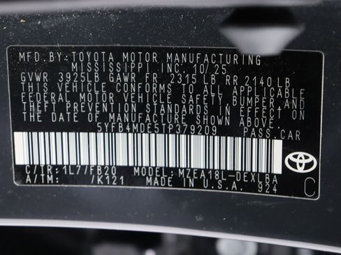 Certified 2026 Toyota Corolla LE FWD image 38