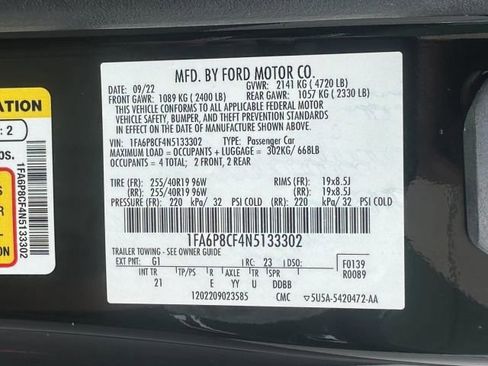 Used 2022 Ford Mustang GT w/ Equipment Group 301A image 36