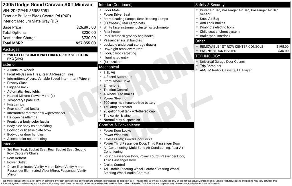 Used 2005 Dodge Grand Caravan SXT FWD image 31