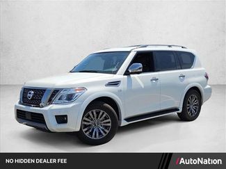 Used 2019 Nissan Armada Platinum w/ Captain's Chairs Package AWD/4WD video 1