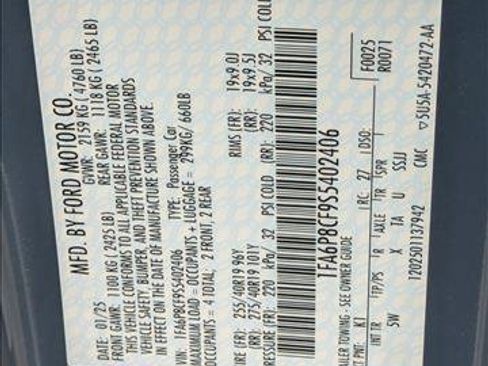 Used 2025 Ford Mustang GT Premium w/ GT Performance Package image 16