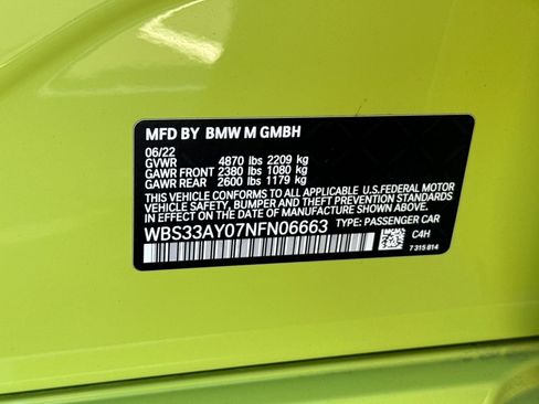 Used 2022 BMW M3 Competition w/ M Carbon Exterior Package image 39