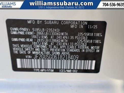 New 2026 Subaru Crosstrek 2.5i Sport w/ Crosstrek Mirror Package image 26