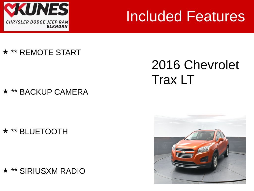 Used 2016 Chevrolet Trax LT FWD image 3