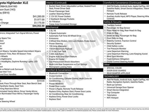 Used 2020 Toyota Highlander XLE image 46