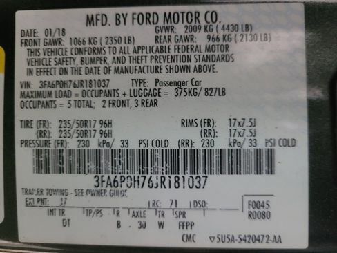 Used 2018 Ford Fusion SE w/ Fusion SE Technology Package FWD image 33