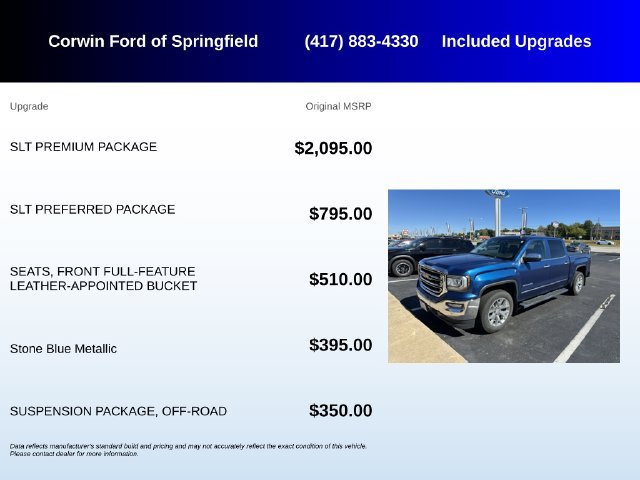 Used 2018 GMC Sierra 1500 SLT w/ SLT Premium Package AWD/4WD image 5