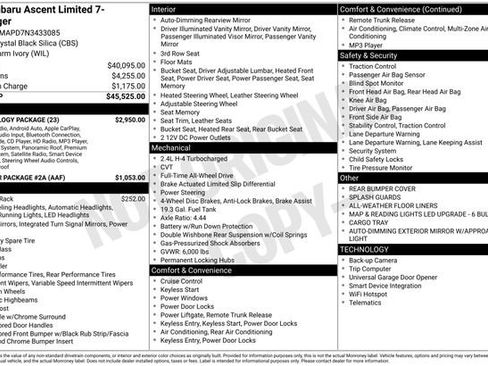 Used 2022 Subaru Ascent Limited w/ Technology Package image 10