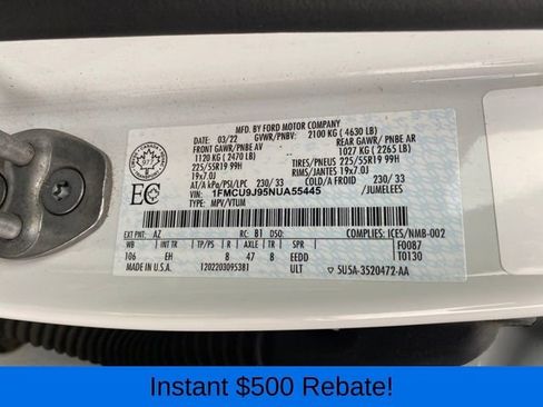 Used 2022 Ford Escape Titanium image 25