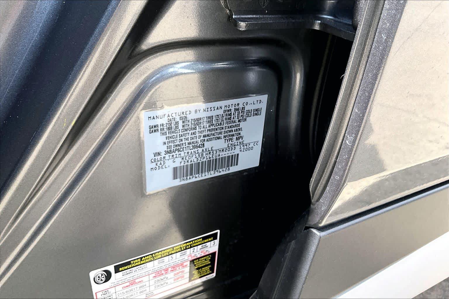 Certified 2026 Nissan Kicks SV w/ Charging Package FWD image 34