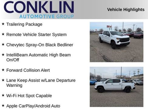 New 2026 Chevrolet Silverado 1500 Custom Trail Boss w/ Dark Appearance Package image 2