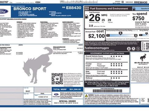 Used 2024 Ford Bronco Sport Big Bend AWD/4WD image 36