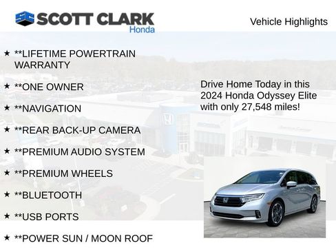 Used 2024 Honda Odyssey Elite image 11