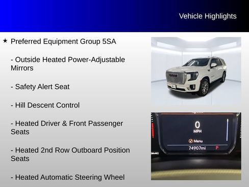 Used 2021 GMC Yukon Denali w/ LPO, Illumination Package AWD/4WD image 16