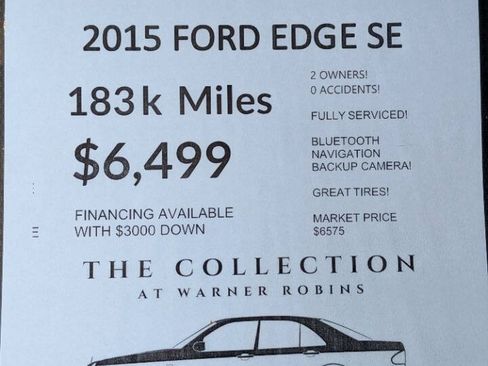 Used 2015 Ford Edge SE w/ Cargo Accessory Package FWD image 2