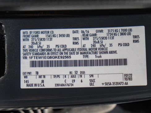 Used 2016 Ford F150 XLT w/ Equipment Group 302A Luxury image 63