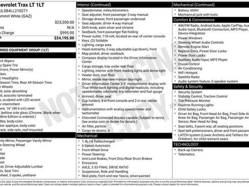 Used 2020 Chevrolet Trax LT FWD image 15