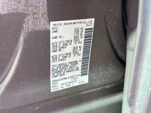 Used 2022 Nissan Titan PRO-4X w/ Pro-4x Utility Package image 30