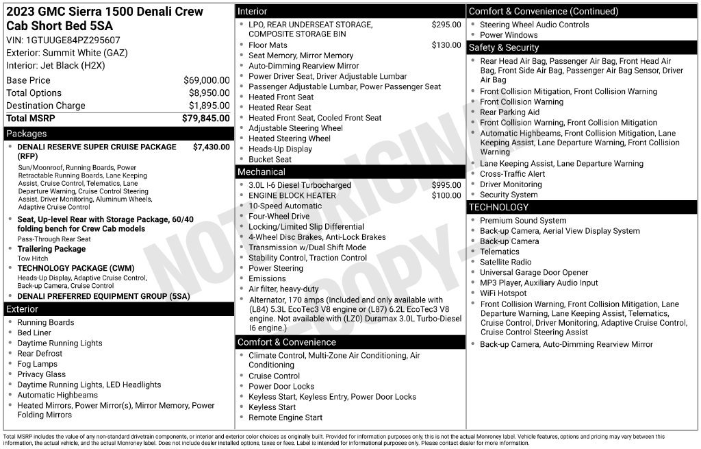 Used 2023 GMC Sierra 1500 Denali AWD/4WD image 3