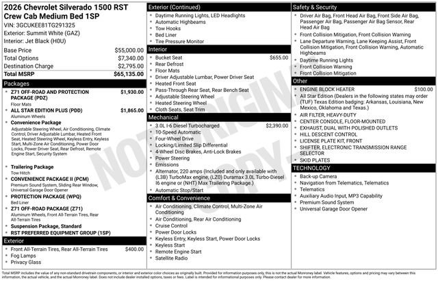 New 2026 Chevrolet Silverado 1500 RST AWD/4WD image 25