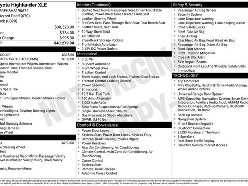 Used 2017 Toyota Highlander XLE FWD image 7