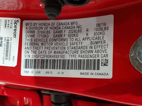 Used 2019 Honda Civic Sport image 38