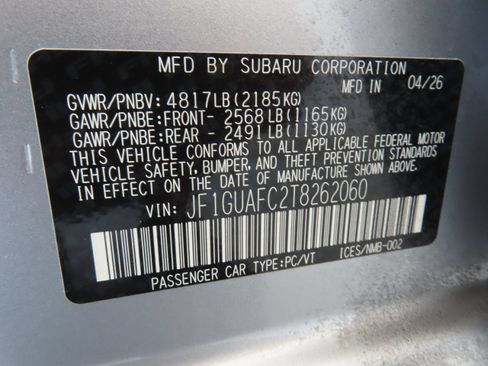 New 2026 Subaru Impreza 2.0i Sport AWD/4WD image 26