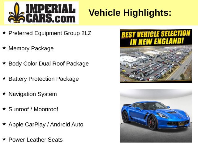 Used 2016 Chevrolet Corvette Z06 w/ 2LZ Preferred Equipment Group RWD image 3
