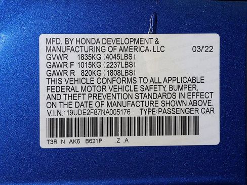 Certified 2022 Acura ILX FWD image 37