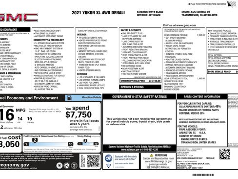Used 2021 GMC Yukon XL Denali w/ Denali Premium Package image 24