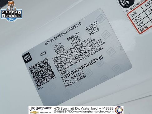 Certified 2024 Chevrolet Camaro LT w/ RS Package image 35