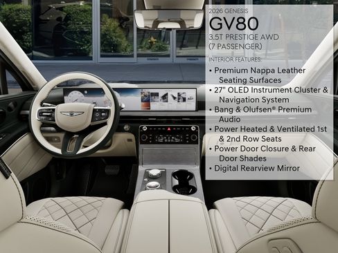 New 2026 Genesis GV80 3.5T Prestige AWD/4WD image 17