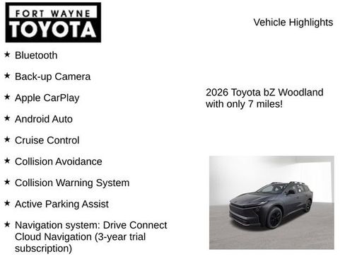 New 2026 Toyota bZ Woodland AWD/4WD image 7