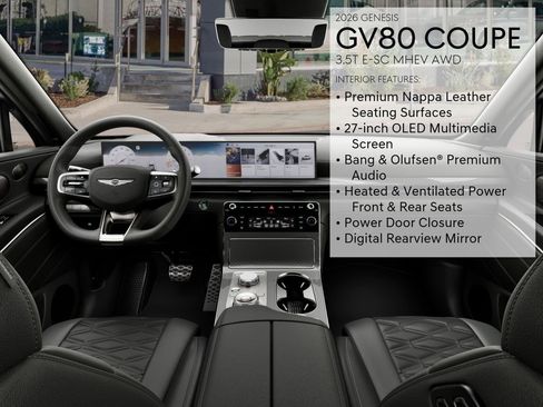 New 2026 Genesis GV80 3.5T e-SC image 18