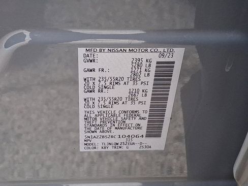 Certified 2024 Nissan Murano SV w/ SV Midnight Edition Package image 26