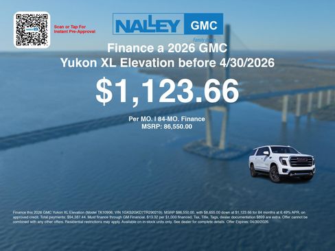 New 2026 GMC Yukon XL Elevation image 7