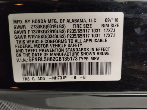 Used 2016 Honda Odyssey EX-L image 33
