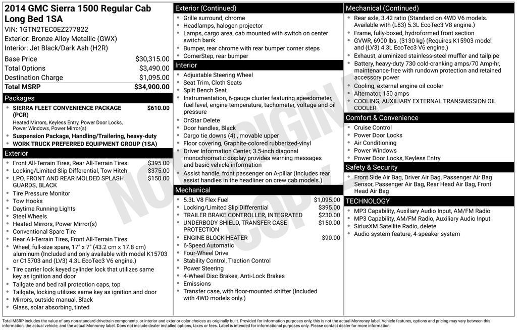 Used 2014 GMC Sierra 1500 4x4 Regular Cab image 3
