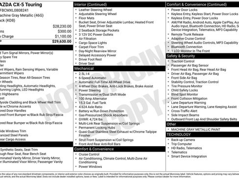 Used 2020 MAZDA CX-5 Touring image 38