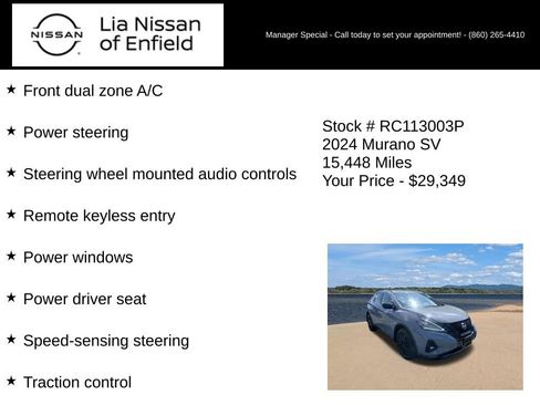 Certified 2024 Nissan Murano SV w/ SV Midnight Edition Package AWD/4WD image 10