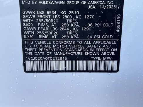 New 2026 Volkswagen Atlas Cross Sport SE FWD image 27
