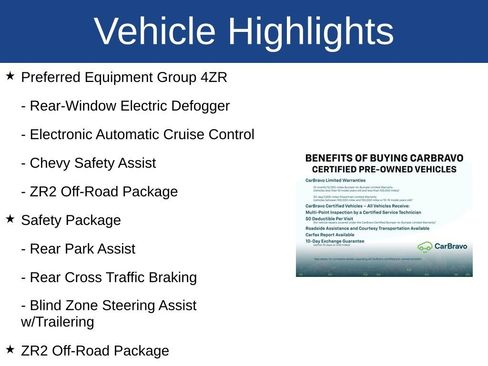 Used 2024 Chevrolet Colorado ZR2 w/ Safety Package AWD/4WD image 3