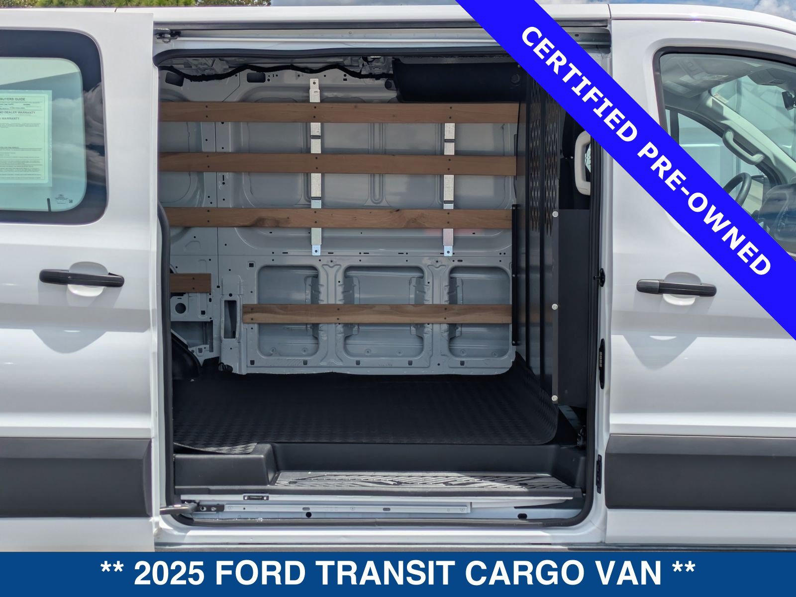 Certified 2025 Ford Transit 250 Low Roof w/ Exterior Upgrade Package RWD image 15