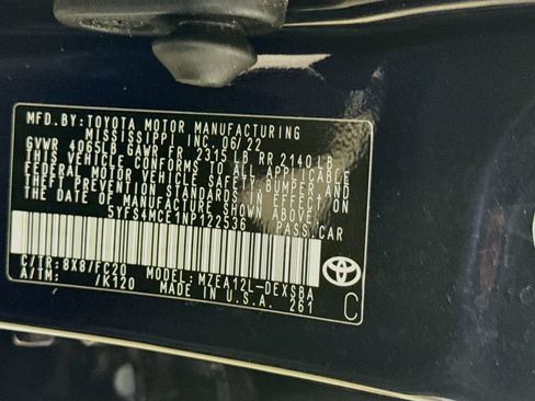 Certified 2022 Toyota Corolla SE FWD image 28